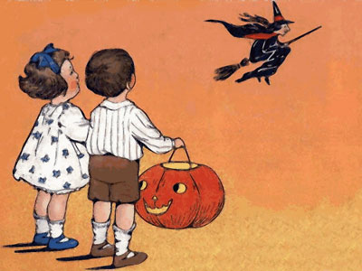 halloween - детский фон для презентации с сайта http://presentation-creation.ru