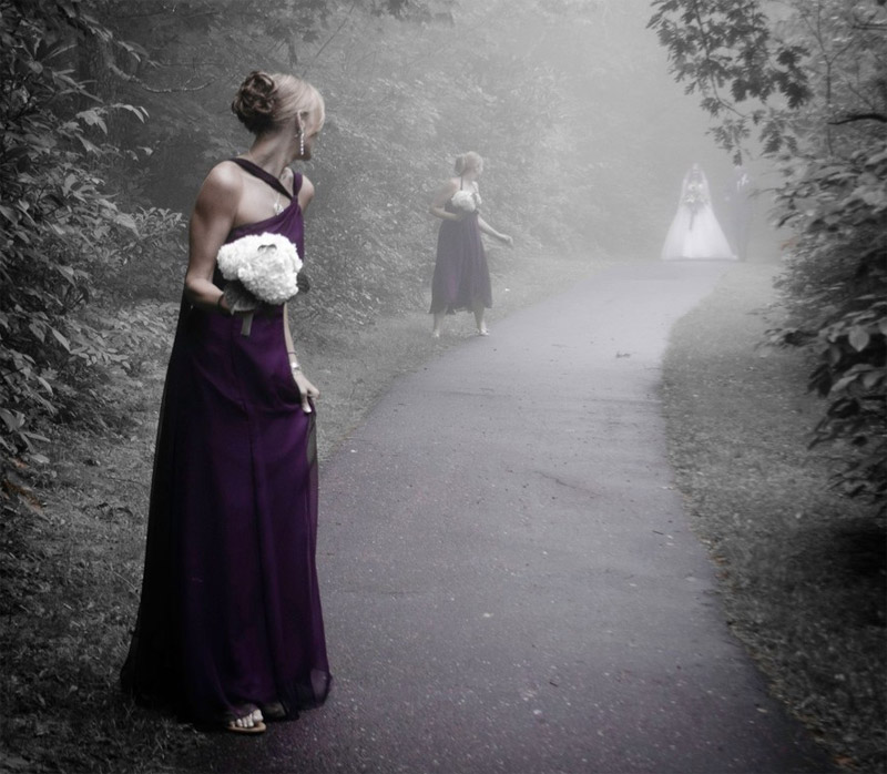 Свадебную фотосессию испортил туман