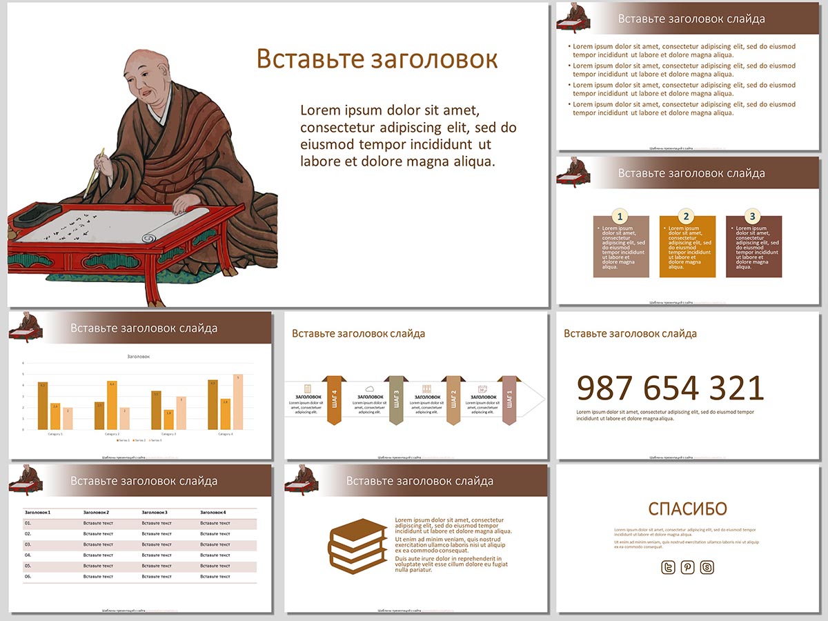 шаблон для презентаций про восточную мудрость