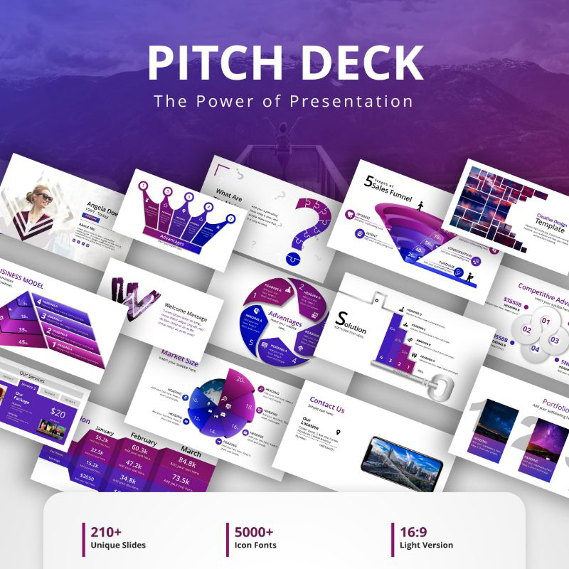 PowerPoint шаблон Pitch Deck