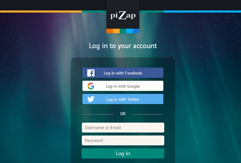 Регистрация в PiZap для создания коллажа онлайн