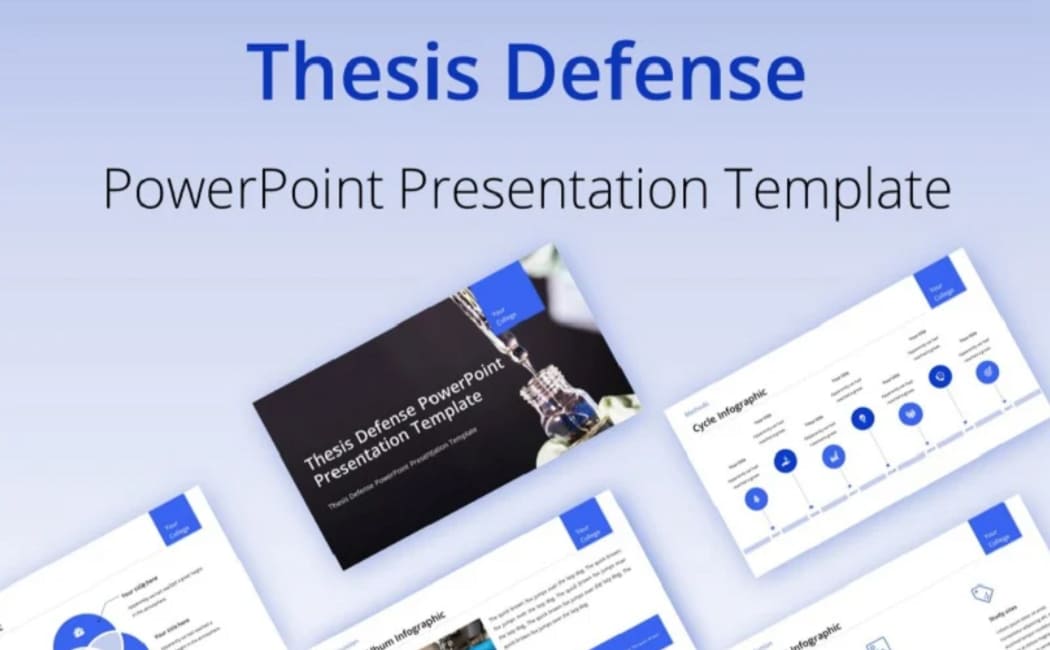 Подборка лучших шаблонов презентаций от TemplateMonster: Защита диссертации